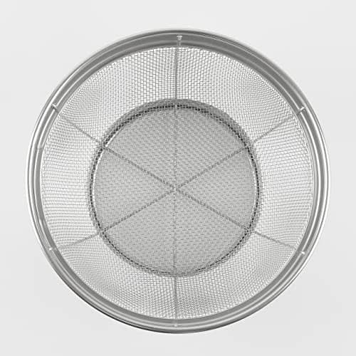 PEARL METAL Kitchen Colander, 16cm, Stainless Steel, At Aqua, Silver, HB-4080