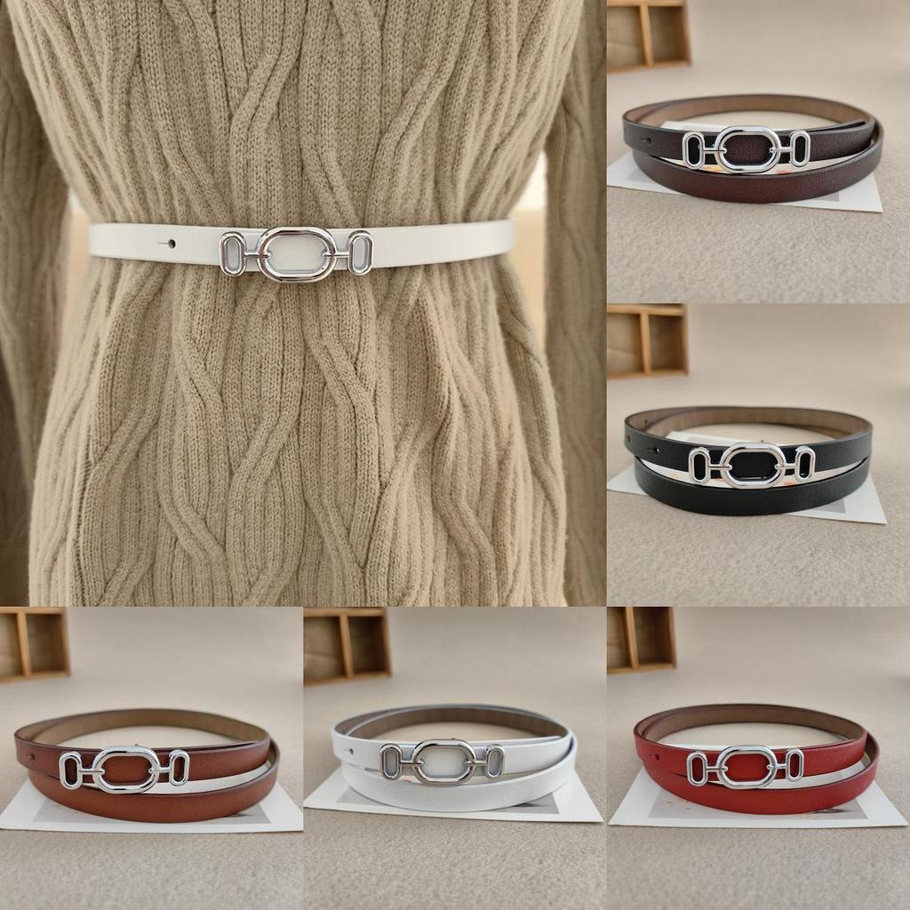 Handcrafted Leather Waist Belt For Women Alloy Clasp Designed Casual Formal Wear