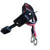 SAE 2-Pin Solar Connector Cable with Flush Mount & Dust Cover, Ring Terminal End