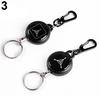 Anti Lost Stöldskydd Superstark ståltråd infällbar nyckelring nyckelring