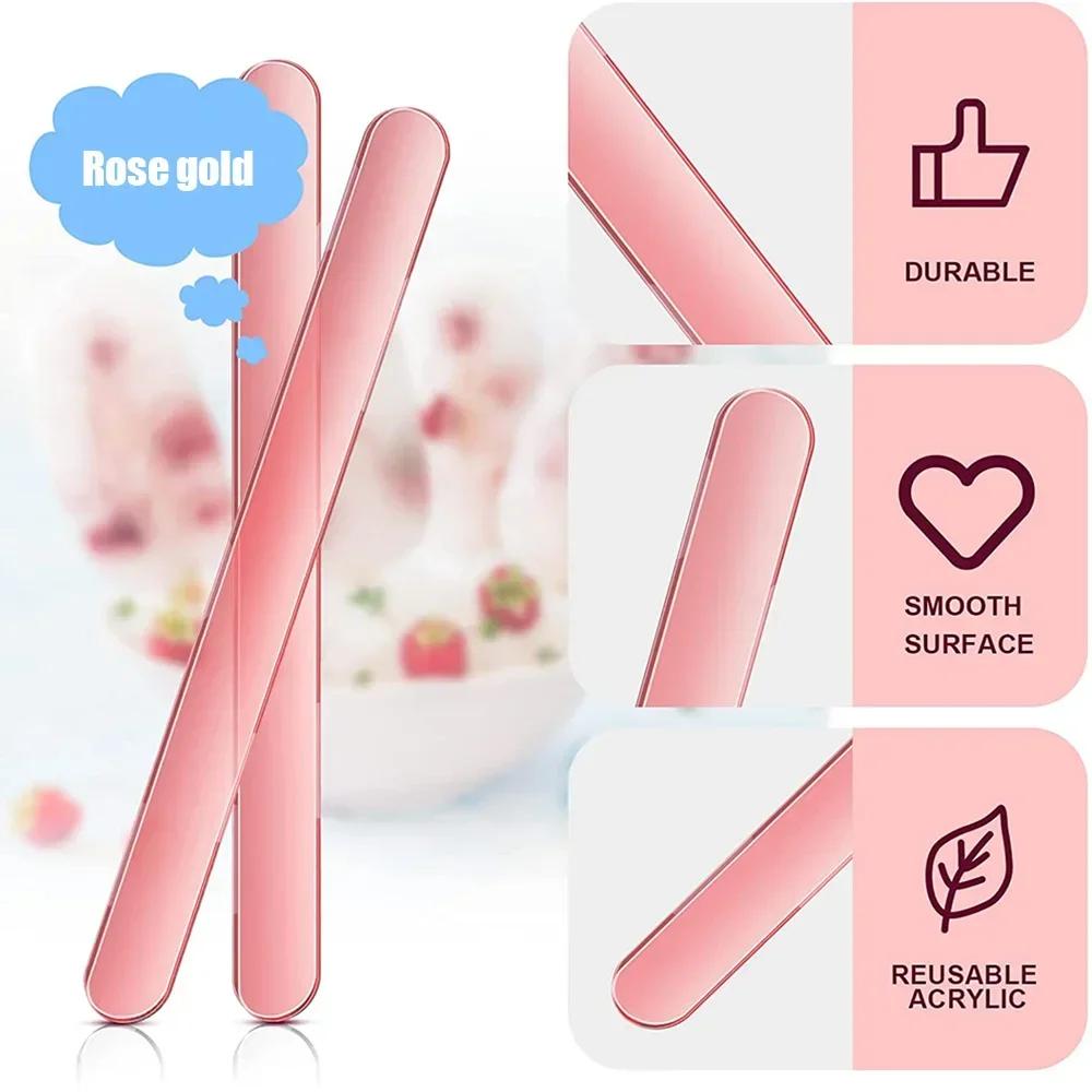 DIY Crafts Acrylic Popsicle Sticks Reusable Ice Cream Sticks Creamsicle Cakesicle Cake Candy Pop Sticks Ice Lollies