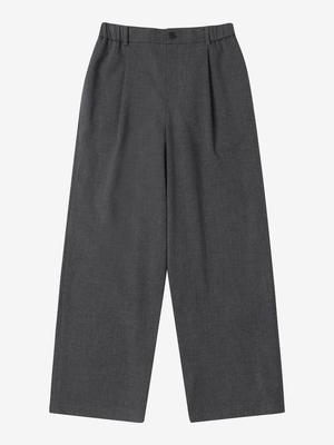 LUVM Basic Wool Pants For Men_Charcoal Gray
