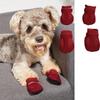Hundeschuhe Mesh Atmungsaktiv Weiche Sohle Schuhe Für Hunde Bichon Teddy Haustierschuhe Hundestiefel (Packung mit 4)