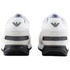 Emporio Armani EA7 Leather Round Toe Lace-Up Logo Low-Top Lifestyle Sneakers Men sneakers White X8X151XK354S271