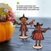 ABBY-Halloween Vintage Bunting Wooden Halloween Banner Hangable Vintage Farmhouse Banner Halloween Decorations With Rope