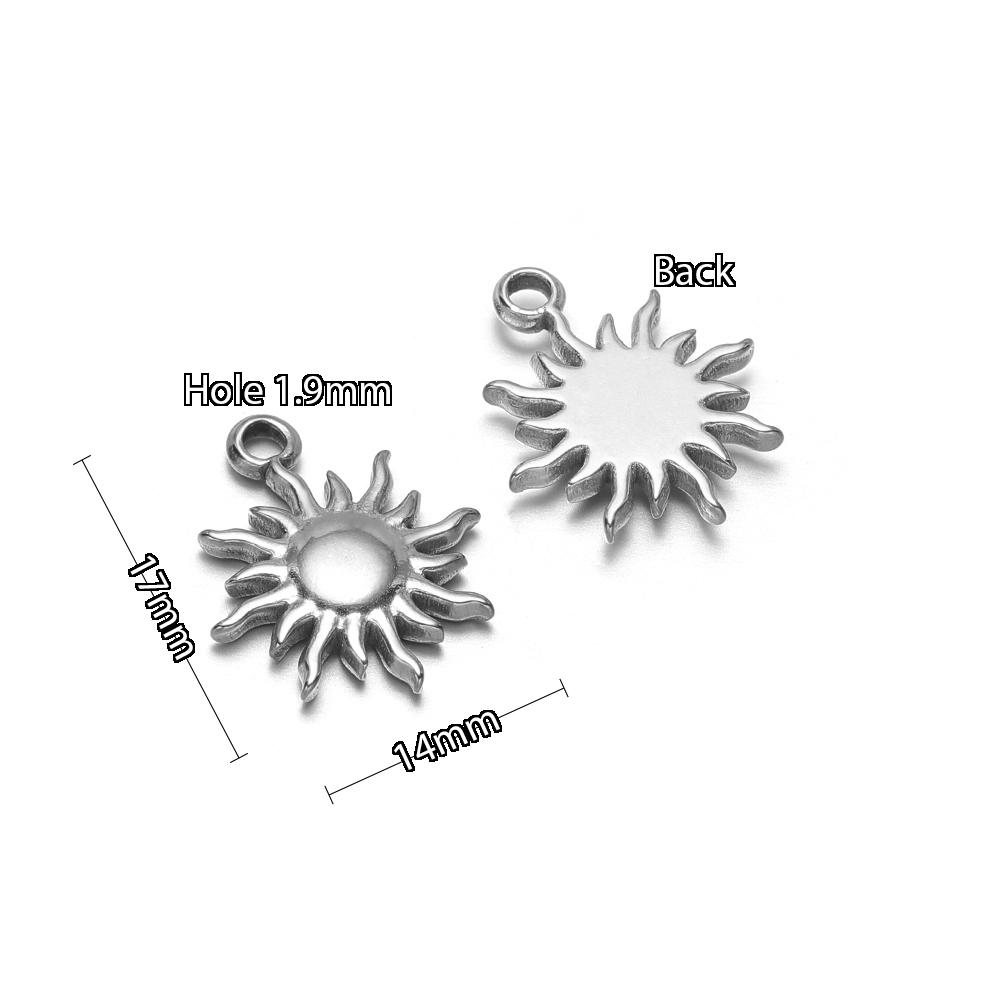 5 Stück Edelstahl Sonnenblume Delfin Haus Seepferdchen Seestern Anhänger DIY Schmuckzubehör Halsketten Armbänder Ohrringe Herstellung