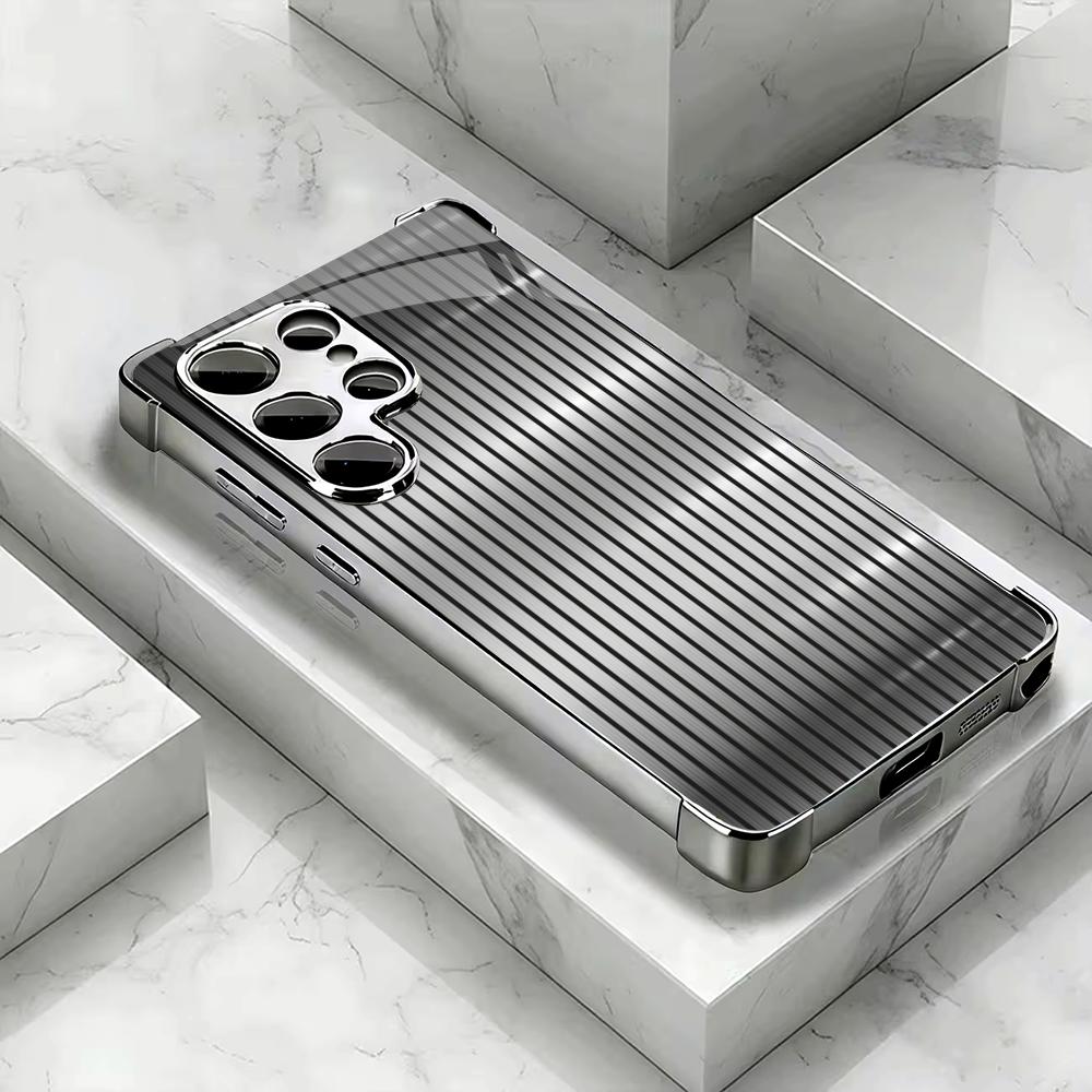 PhoneCase Simplicity High-end Electroplating Glass PhoneCase for Samsung Galaxy S26 S25 S24 S23 S22 S21 FE,Ultra,Plus phone