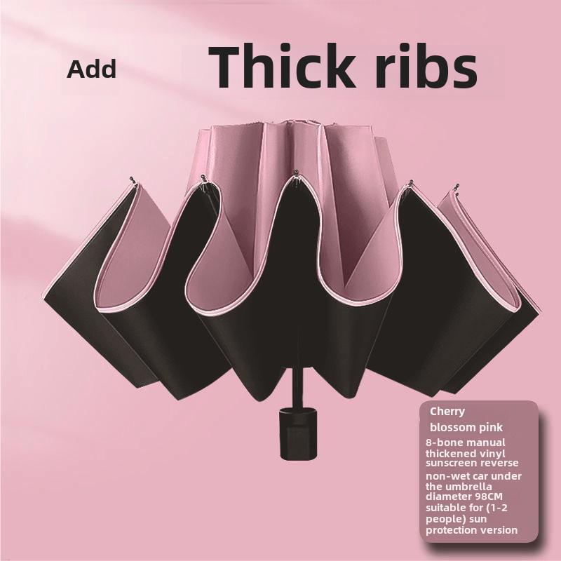 12-Rib Automatic Dual-Use Umbrella for Men & Women - Large, Sunshade & Rain Protection, UV Resistant