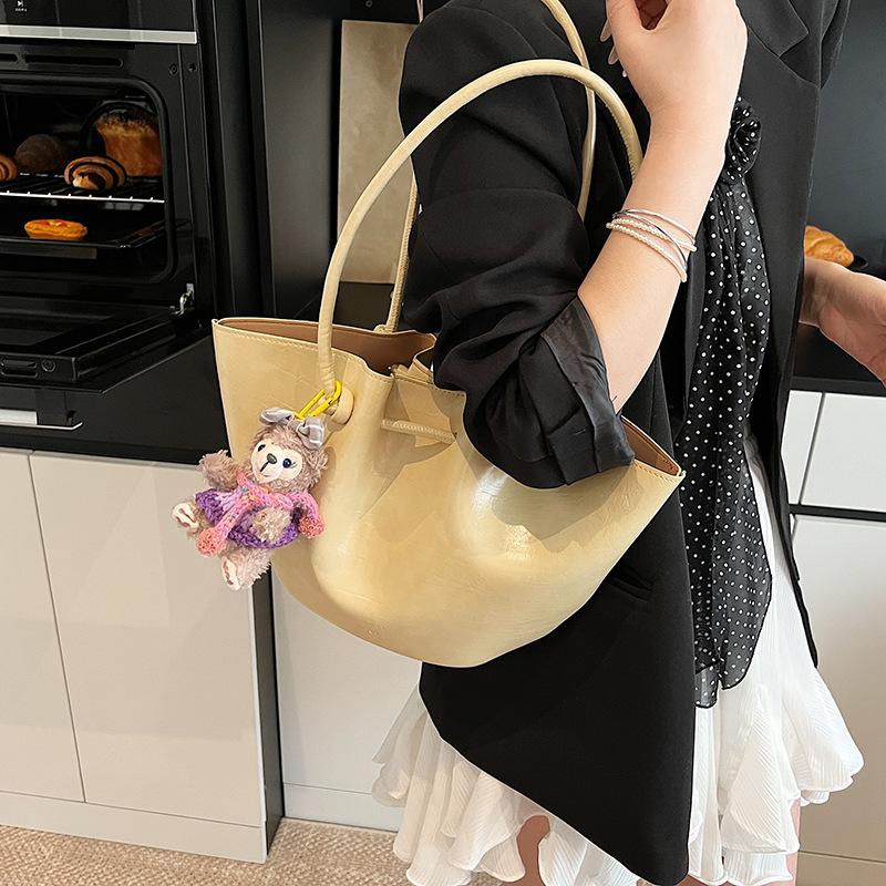 Fashion Portable Large-capacity Tote Bag Women's New Versatile Solid Color Shoulder Bag