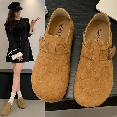 Damskie jesienne nowe buty Doudou na grubej podeszwie, jednoprzewodowe, miękkie, wygodne i wszechstronne, codzienne, retro, pojedyncze buty