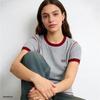 GAP Women's Retro Logo Embroidered Short Sleeve T-Shirt
