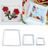 Embroidery Hoop Rings Clip Frame Square Cross Stitch Frame DIY Crafts Sewing Tool for Quilting, Needlepoint, Silk-Painting