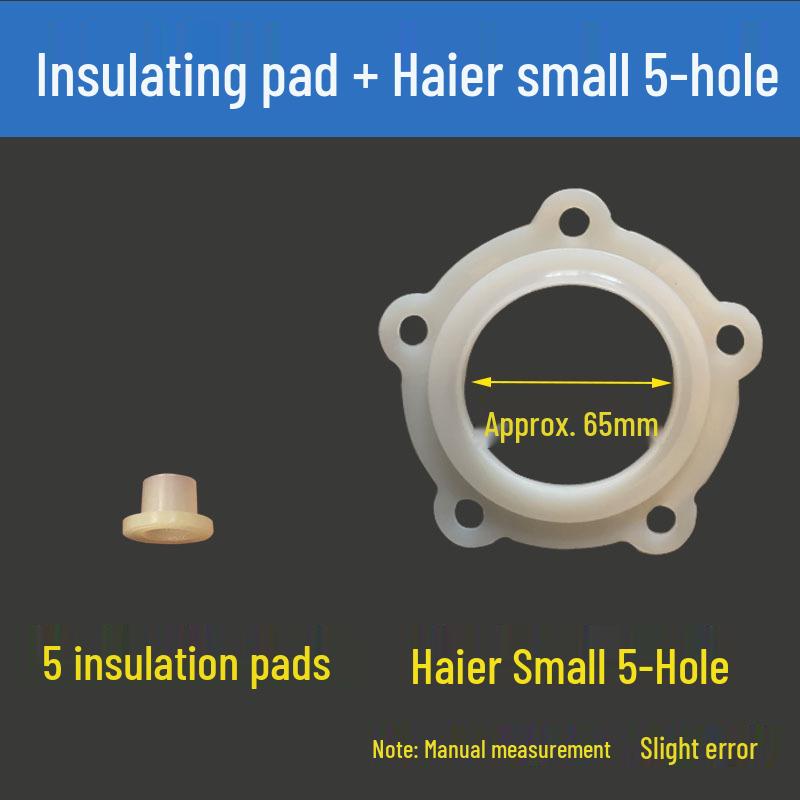 Комплект ТЭНа для электрического водонагревателя с винтом, изоляционной шайбой, втулкой, гайкой и резиновой шайбой.