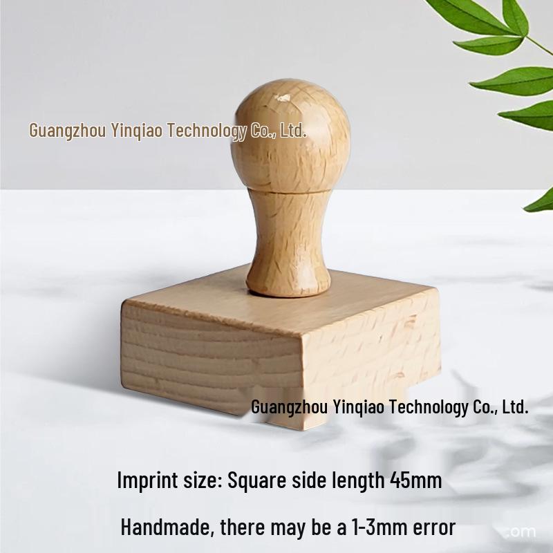 Custom DIY Wooden Rubber Stamp for Engraving and Journal Design