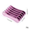 5 Grids Nail Art Painting Brush Holder Nail Brush Rack Drawing Pen Rest Holder Brush Display Holder Electroplating Purple