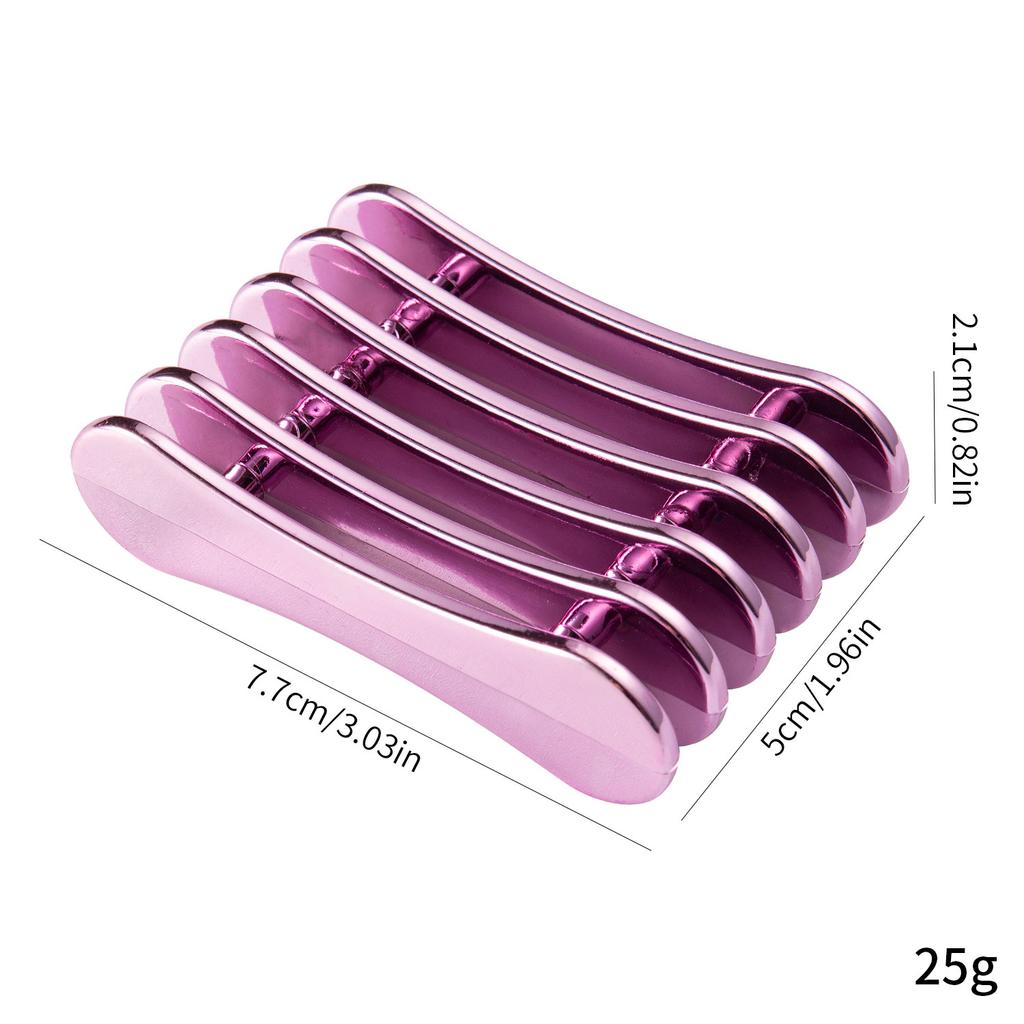 5 Grids Nail Art Painting Brush Holder Nail Brush Rack Drawing Pen Rest Holder Brush Display Holder Electroplating Purple