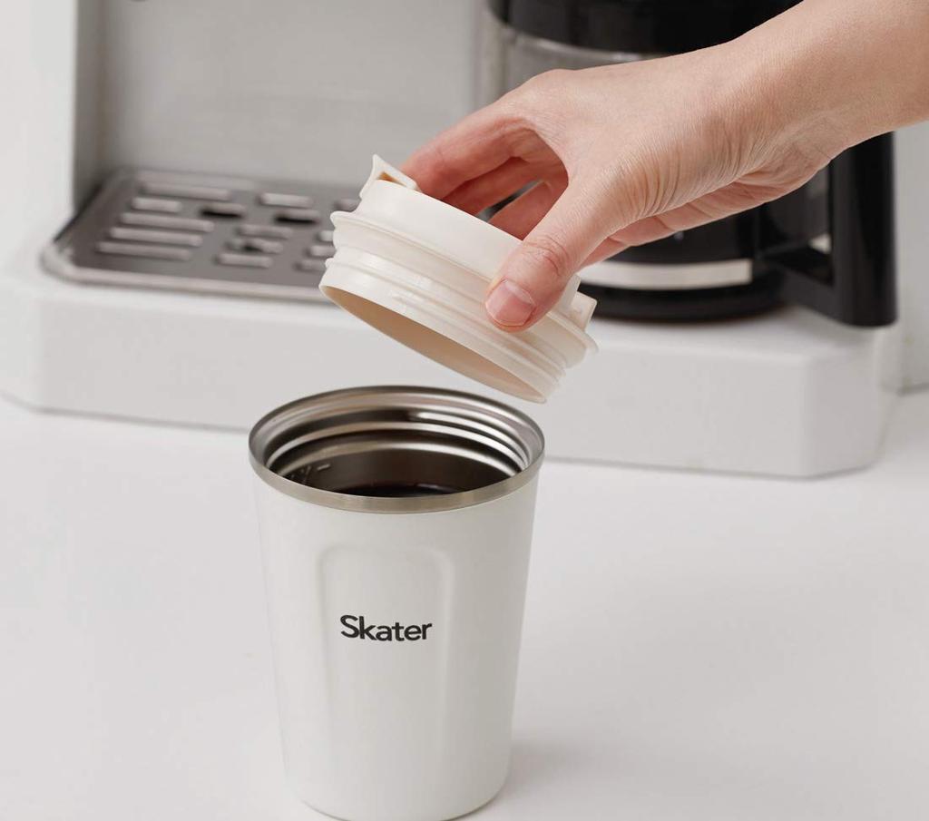 Skater Vacuum Stainless Steel Insulated Coffee Tumbler 350ml Black S STBC3F