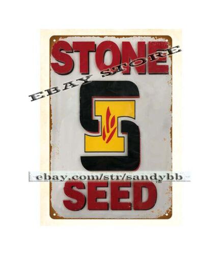 

STONE SEED AGRICULTURAL metal tin sign garden made reproductionsAluminum 20x30cm（7.8x11.8inch）