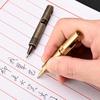 Mini-Stift, kreative Messing-Tagebuchstifte, Tagebuchstifte, kurze Messing-Kugelschreiber zum Tagebuchschreiben, Messing-Schreibwerkzeuge für die Heimschule