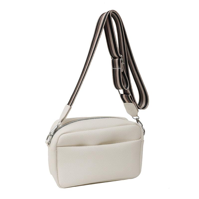 

Womens Trendy Pu Crossbody Purse With Interior Pocket And Soft Structure For Casual Outfits белый
