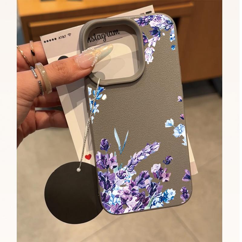 White Flowers Leaves Leather Silicone Case For Motorola Edge 60 50 Fusion NEO Stylus G84 G54 G85 G35 G05 G34 G75 G15 G Play 2025
