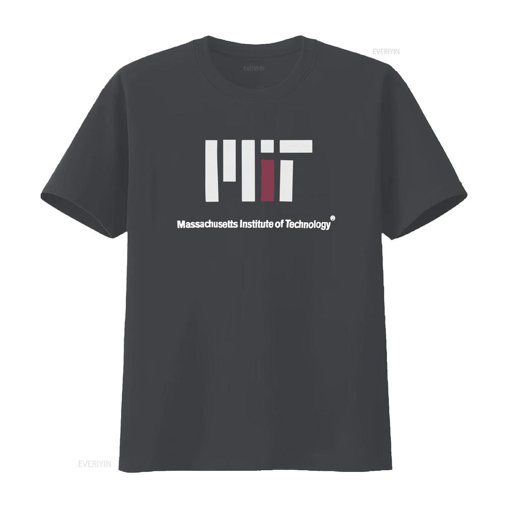 Maglietta MIT Massachusetts Institute of Technology Logo Moderno per Appassionati di Tecnologia vintage Lavata Traspirante Casual Leggermente