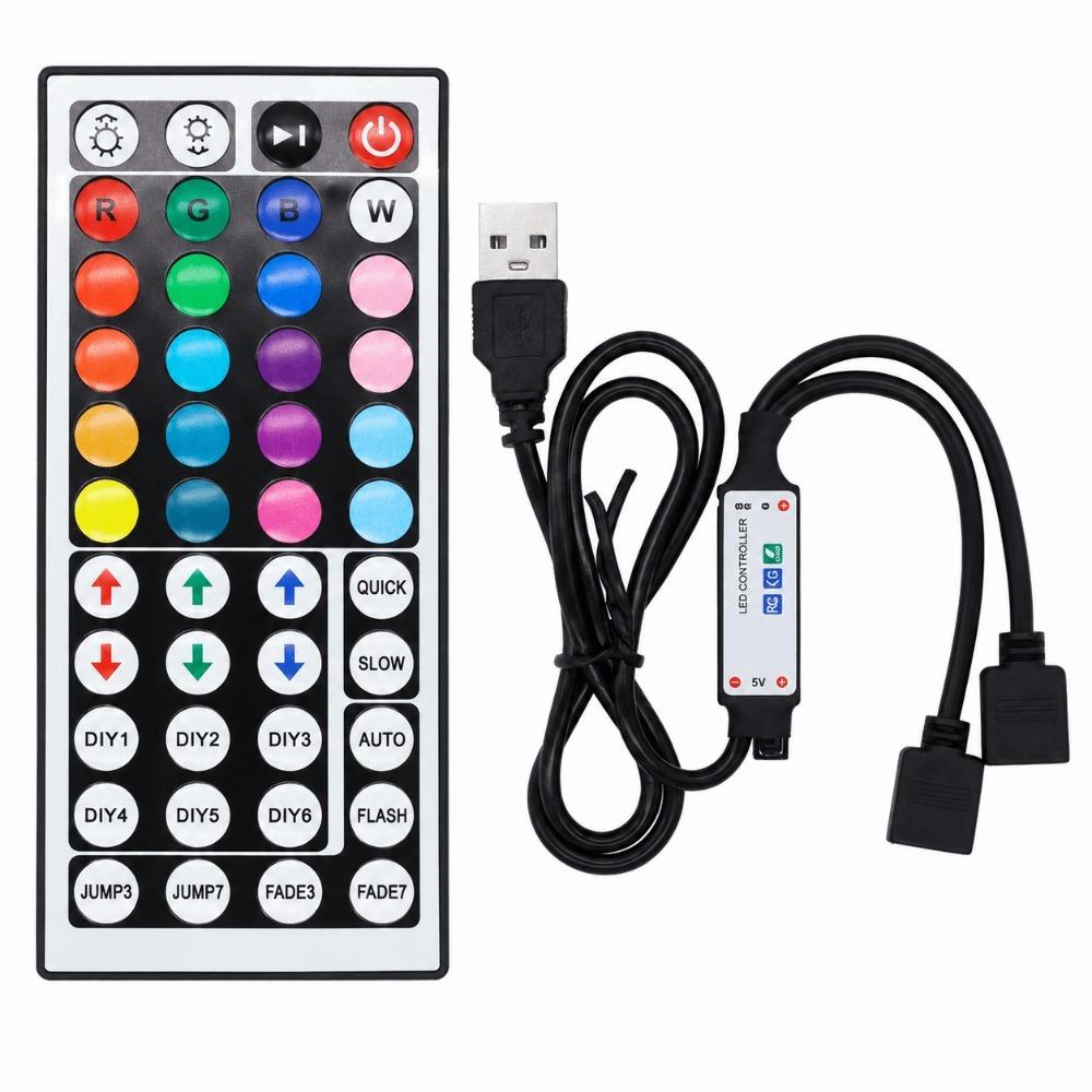 44 Keys IR Remote Control LED Strip Light Controller Light Dimmer for 5V 5050 2835 RGB LED Strip