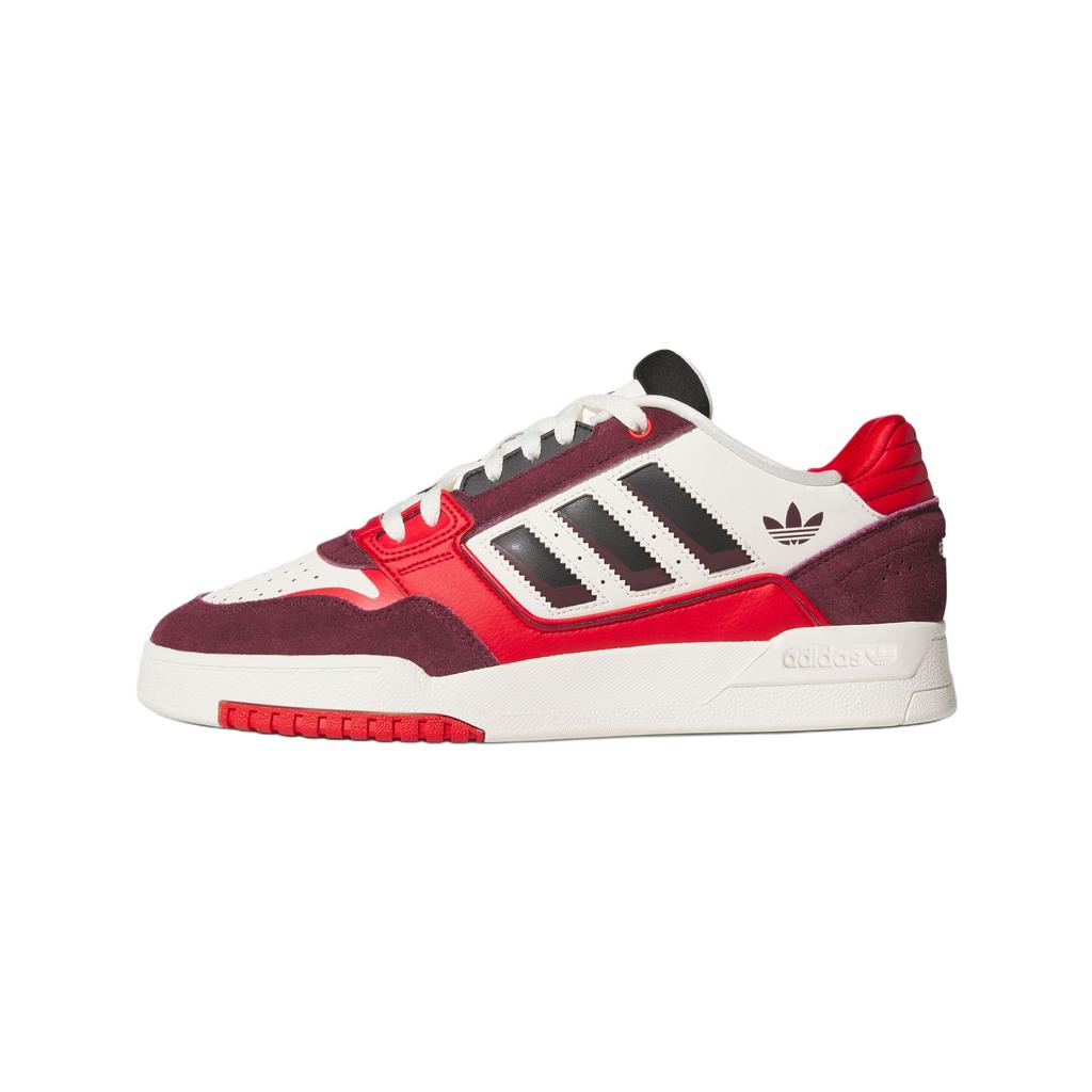 Adidas Originals Drop Step 2.0 Low top Skateboard Shoes Unisex White Red KJ1110