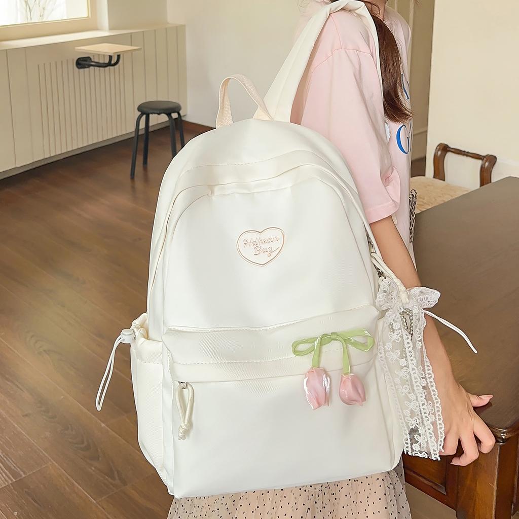 Schoolbag college student schoolbag female ins small fresh Mori trend new backpack female simple casual large capacity backpack