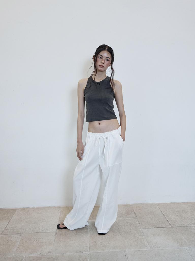 Deoenel String-Free Pants - [White]