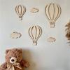 Bohemians Nursery Decorations Wooden Hot Air Balloon and Cloud Wall Art Decors Nursery Wall Decors Farmhouse Home Decors