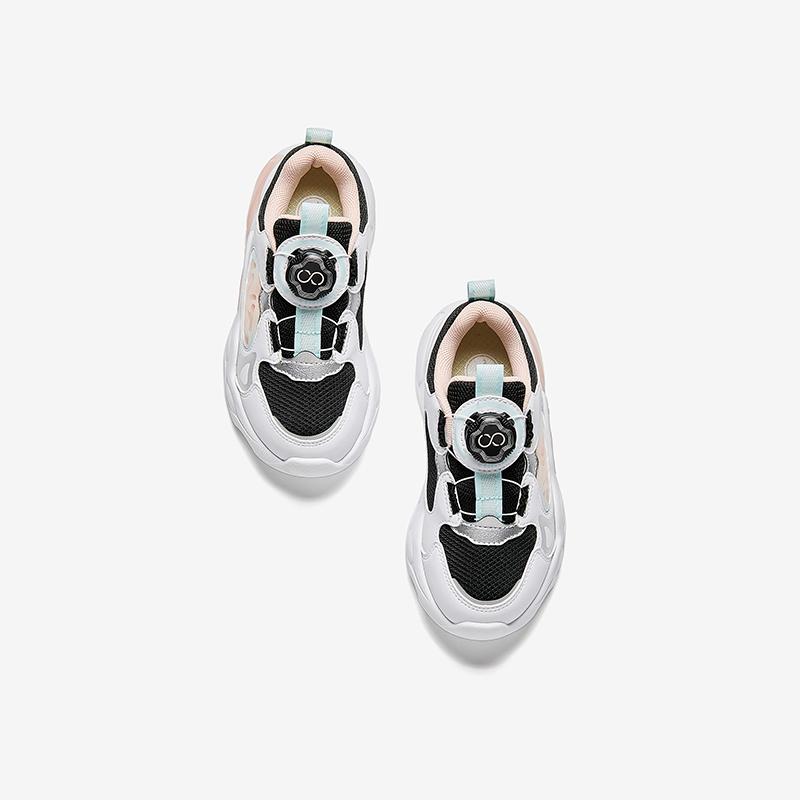 Anta Kids Mesh Trendy Fashion Cute Light-Up Shoes Lightweight Shock Absorbing Breathable Low-Top Running Shoes Kids Sneaker A22519904-2