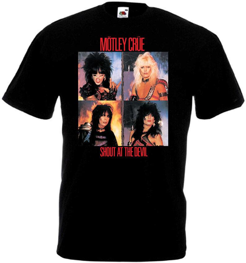 

26 Motley Crue Shout at the Devil v6 T-shirt vintage poster sizes S-5XL Unisex T-Shirt XXXXL