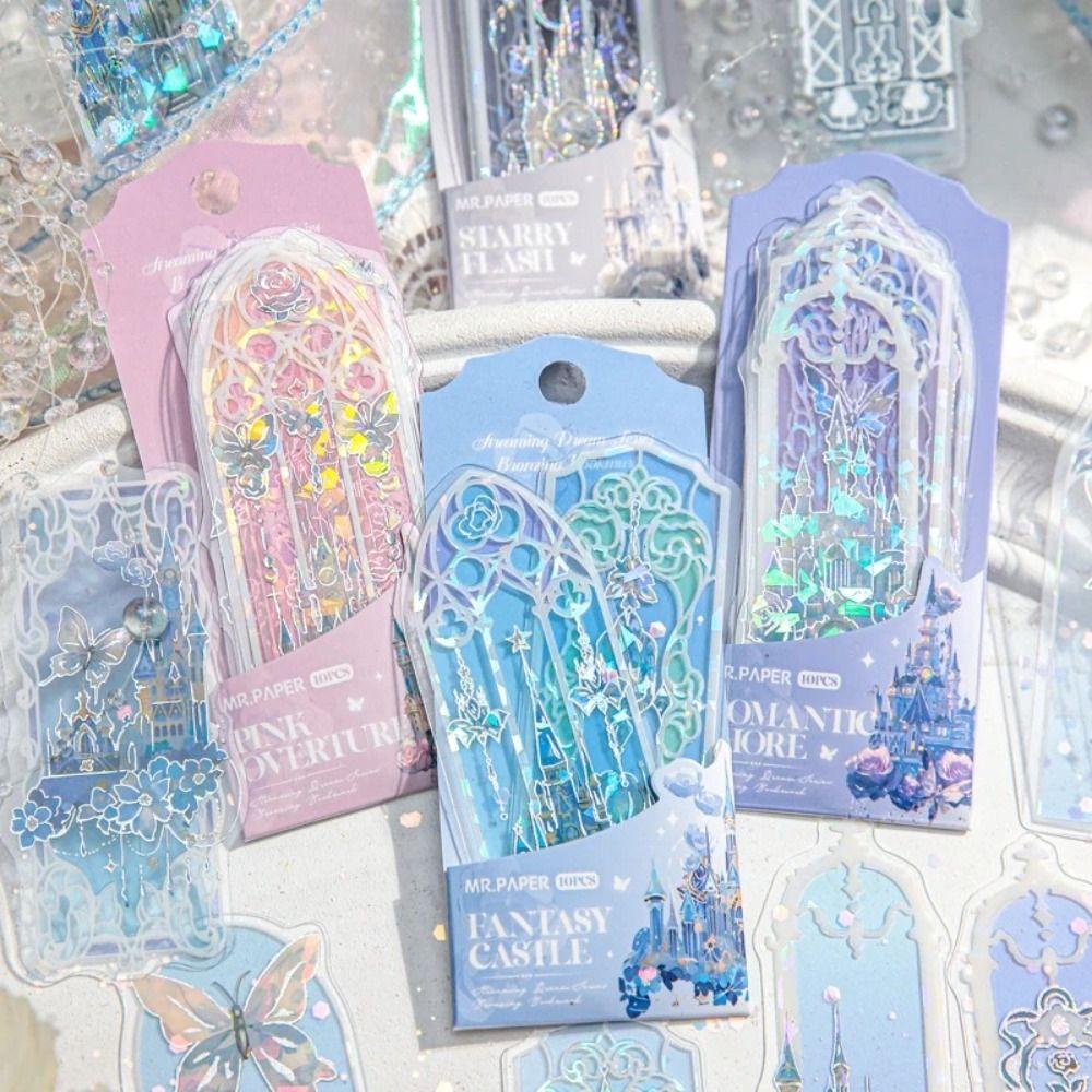 

10Pcs/Pack Shell Light Reading Marker Dream Series Book Card NEW Bookmark