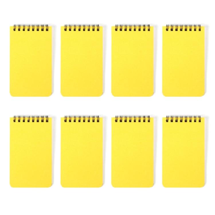 8Pieces Small Twin-Wire Binding Notebook 80 Sheets Unlined Pocket Notepads Small Wirebound Notepads Small Notebook жёлтый