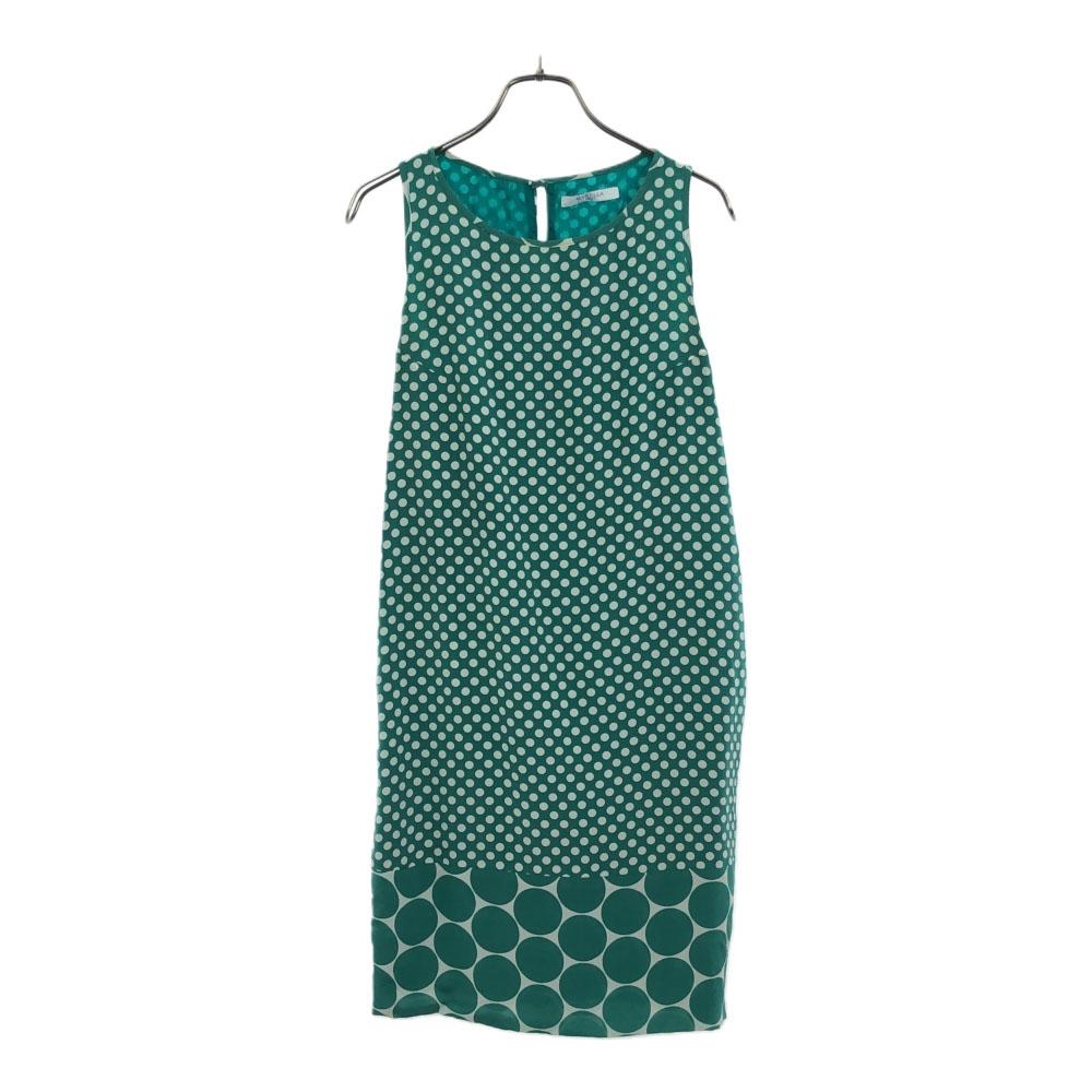 MARELLA SPORT Dot Pattern No Sleeve One Piece Green System Women Used
