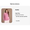 Qianbainian Women's Mock Neck Wool Blend Knit Sweater