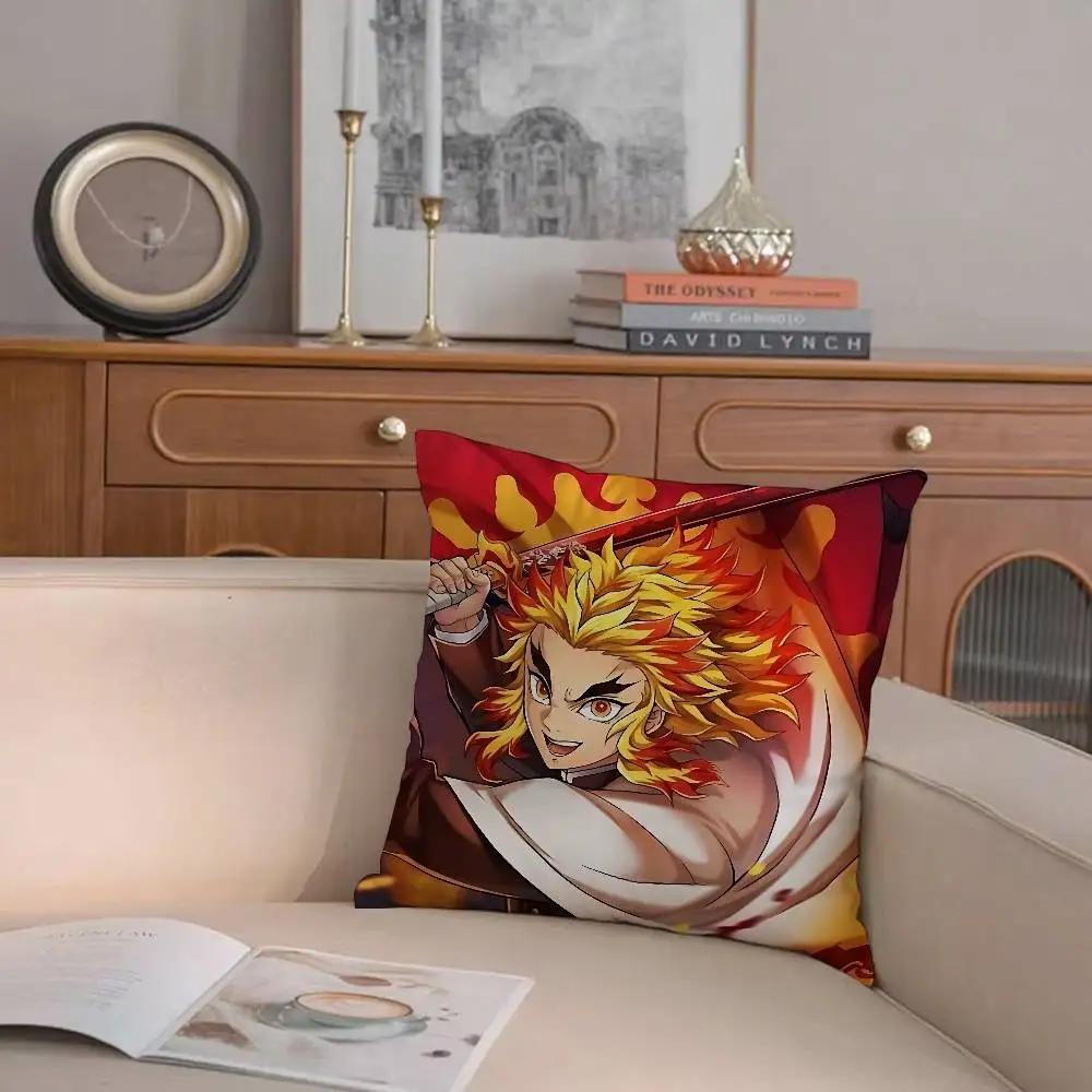 Kyojuro Rengoku Pillow Case Pillowcases Home Decor Living Room Decor Cushion Covers
