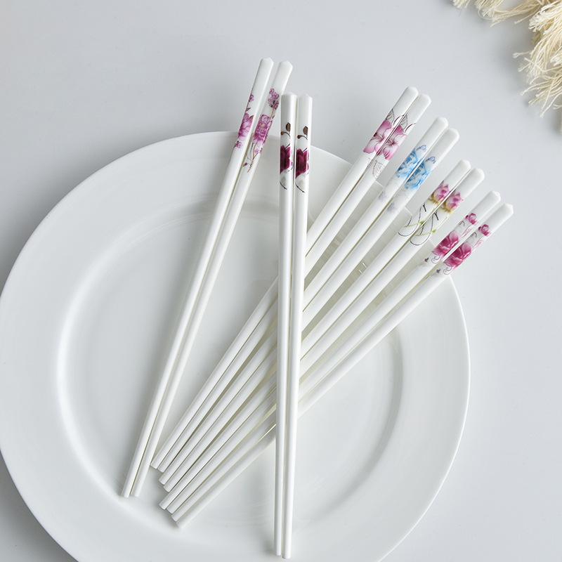 High-Temperature Resistant Ceramic Chopsticks - Mold-Proof & Easy to Clean, Chinese Style