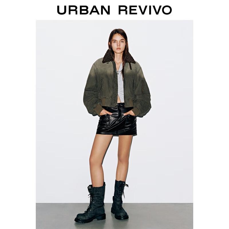 UR 2025 Winter Fashion Retro Pocket Mini Skirt