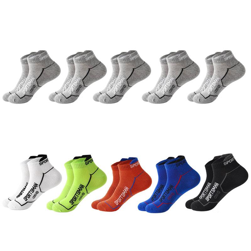 6/10 Pairs Men Socks Autumn And Winter Socks Sports Mesh Running Socks Wicking Sweat Deodorant Short Socks Casual Cotton Socks