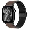 Silicone+Leather Strap for Apple Watch 11 10 42mm 46mm Ultra 3 49mm Magnetic Bracelet iWatch 9 8 7 6 5 SE3 45/41mm 40/44mm Band