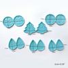 Christmas Tree/Drop/Round Shape Earrings Pendant Mold Epoxy Resin Jewelry Mold Resin Casting Pendant Mold for Diy Craft
