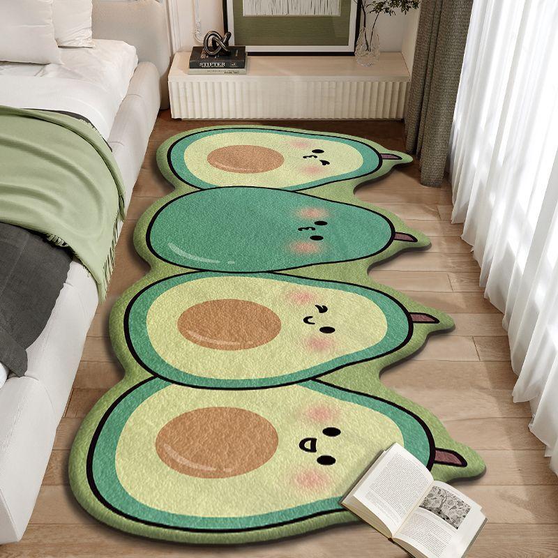 Cartoon Imitation Cashmere Carpet Bedroom Bedside Living Room Coffee Table Home Use Dirt Resistant and Anti Slip