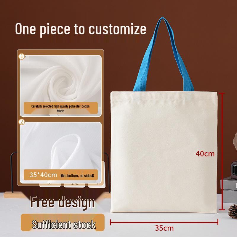 Custom Logo Eco-friendly Canvas Shoulder Bag for Students