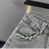 American Summer New Style Pocket Decorated Personalized Denim Shorts Hot Pants for Women Cool Trendy
