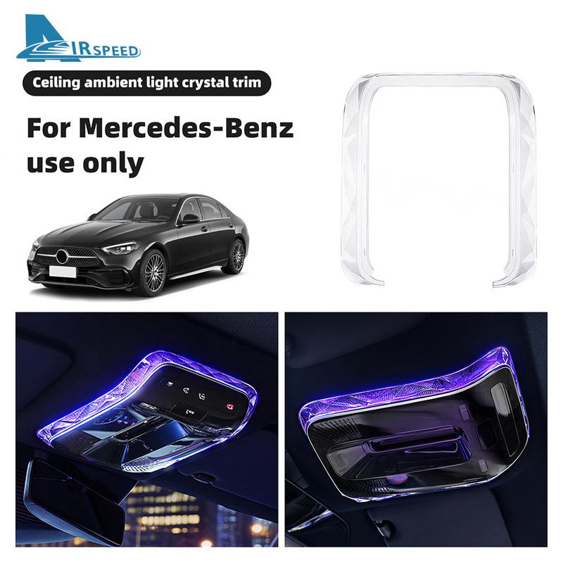 Crystal Reading Light Frames Trim Stickers For Mercedes Benz C GLC E Class W206 X254 W214 W233 EQS EQE GLE Interior Accessories