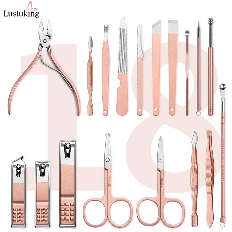 Carbon Steel Nail Clipper & Manicure Set: Household Beauty Tools