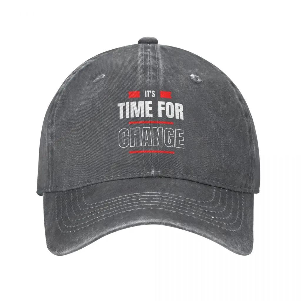 It's Time For Change Baseball Cap New Hat Custom Cap Designer Man Hat Women'S