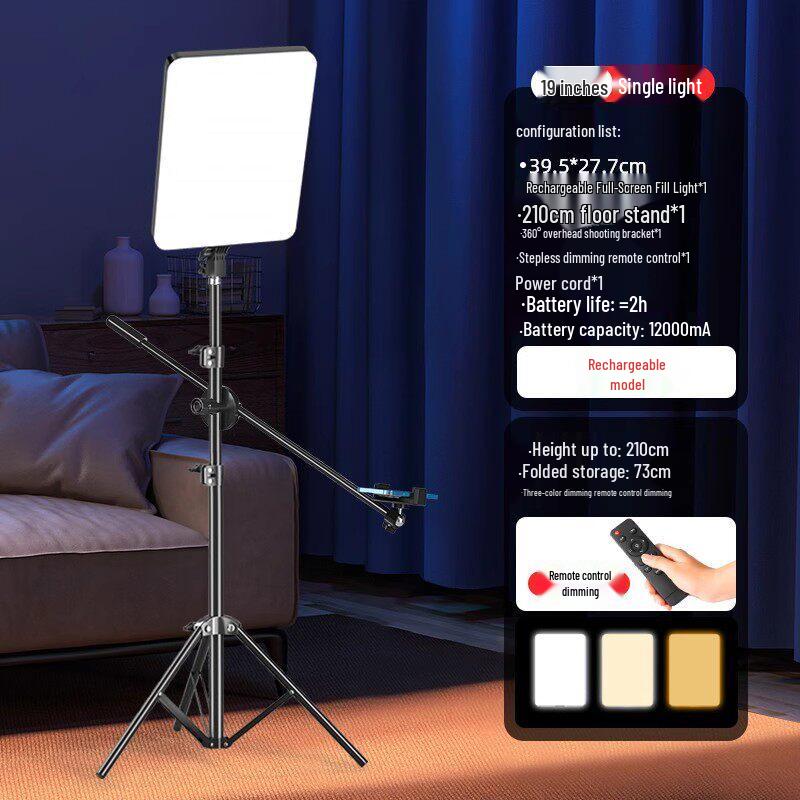 Professional LED Fill Light for Streaming, Broadcasting, Photography, and Beauty Enhancement